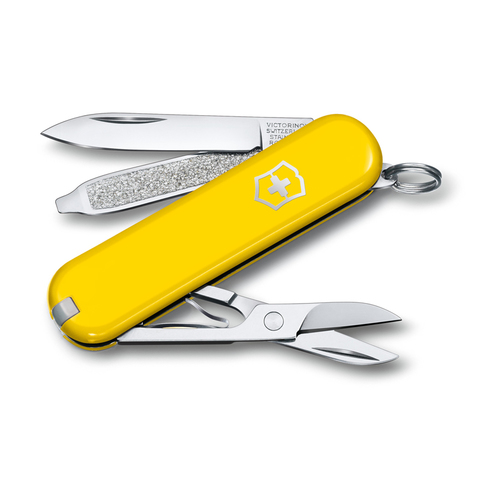 Нож-брелок Victorinox Classic SD Colors, 58 мм, 7 функций, "Sunny Side" 0.6223.8G от прозводителя Victorinox