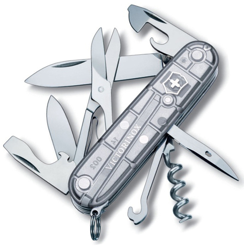 Нож Victorinox Climber, 91 мм, 14 функций, серебристый 1.3703.T7 от прозводителя Victorinox