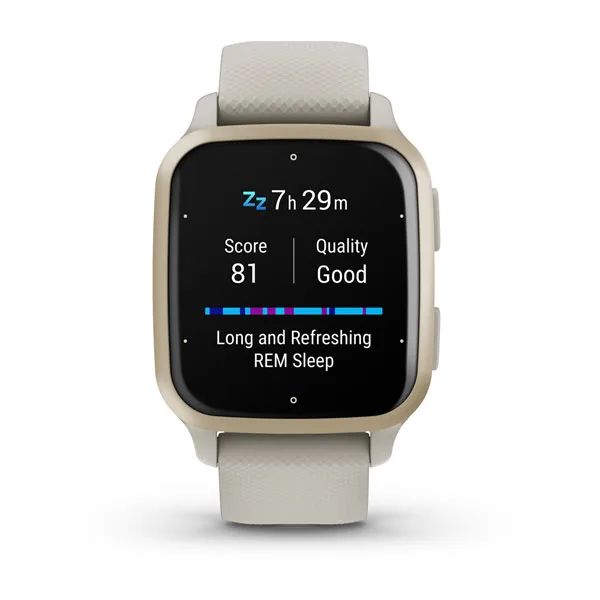 Garmin Venu Sq 2 Music Edition серый с безелем цвета кремового золота и силиконовым ремешком 010-02700-12 от прозводителя Garmin