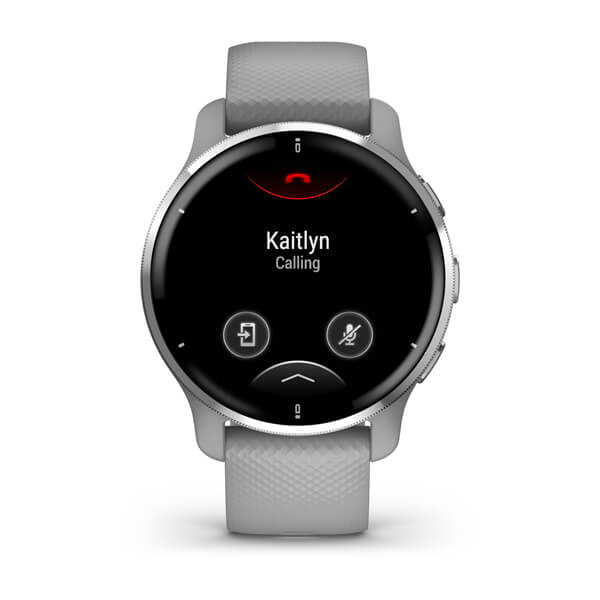 Garmin Venu 2 Plus серые с серебристым безелем и силиконовым ремешком 010-02496-10 от прозводителя Garmin