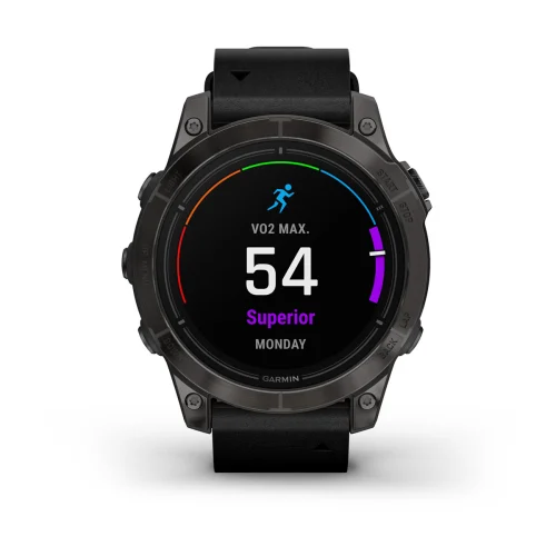 GARMIN EPIX Pro G2  47mm-Sapphire Carbon Grey DLC Titanium with Black Leather Band (plus black silicone band) 010-02803-30 010-02803-30 от прозводителя Garmin