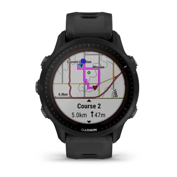 Garmin Forerunner 955 Solar с черным ремешком 010-02638-20 от прозводителя Garmin