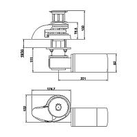 Лебедка якорная "SMART" без барабана, 700Вт, 12В, цепь 6мм SM_0712_06L от прозводителя Italwinch