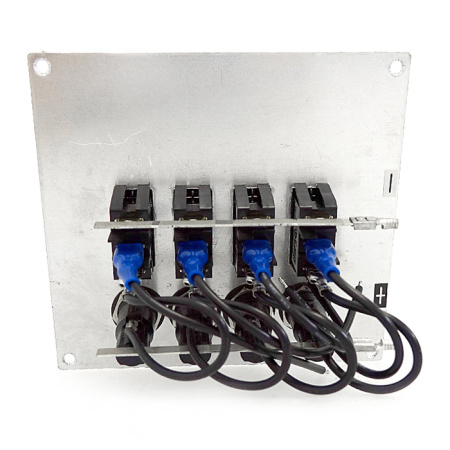 Панель переключателей 4шт вертикальная серая из алюминия C91313 от прозводителя Easterner