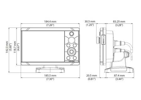 SIMRAD Cruise 5 с датчиком 83/200 kHz