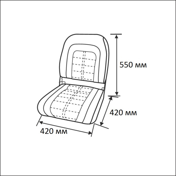 Сиденье мягкое Special High Back Seat, белое 76236W от прозводителя Newstarmarine