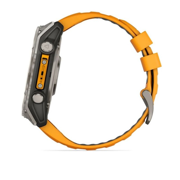 GARMIN FENIX 8 - 51 MM, AMOLED, SAPPHIRE TITANIUM WITH SPARK ORANGE/GRAPHITE SILICONE BAND 010-02905-53 010-02905-53 от прозводителя Garmin