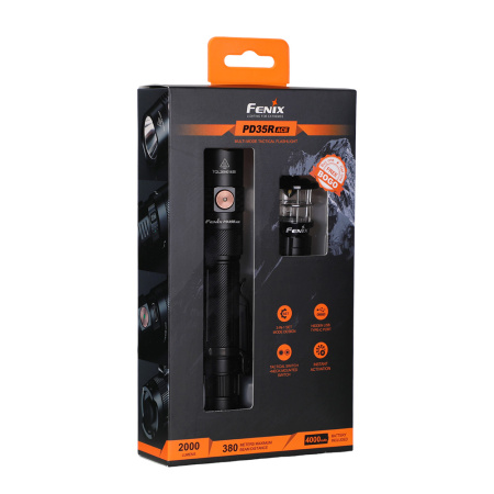 Фонарь Fenix тактический PD35R ACE + CL01 черный PD35RACECL01BK от прозводителя Fenix