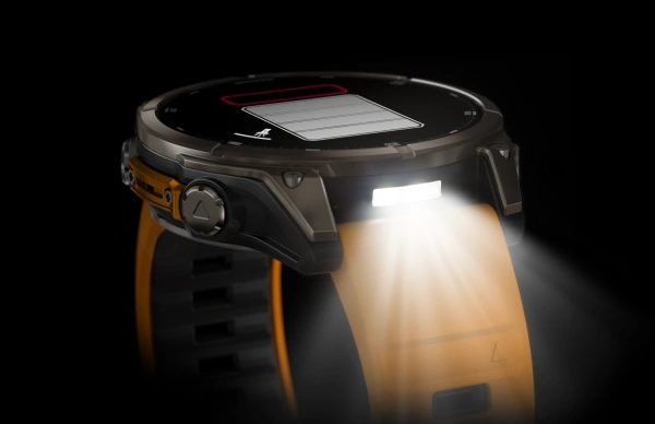 Garmin Fenix ​​8 — 47 мм AMOLED — сапфирово-титановый с оранжево/графитовым ремешком 010-02904-11 от прозводителя Garmin