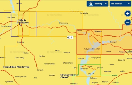 Карты Navionics Small 5G627S2 Н. Новгород - Ульяновск 5G627S2 от прозводителя Navionics