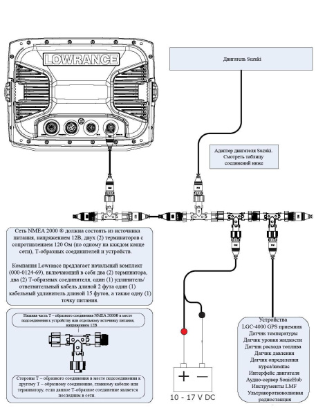 Интерфейсный кабель Suzuki Engine NMEA2000 (990C0-88149-350, 34922-88L04-000) v.3.5 990C0-88149-350 от прозводителя N/a