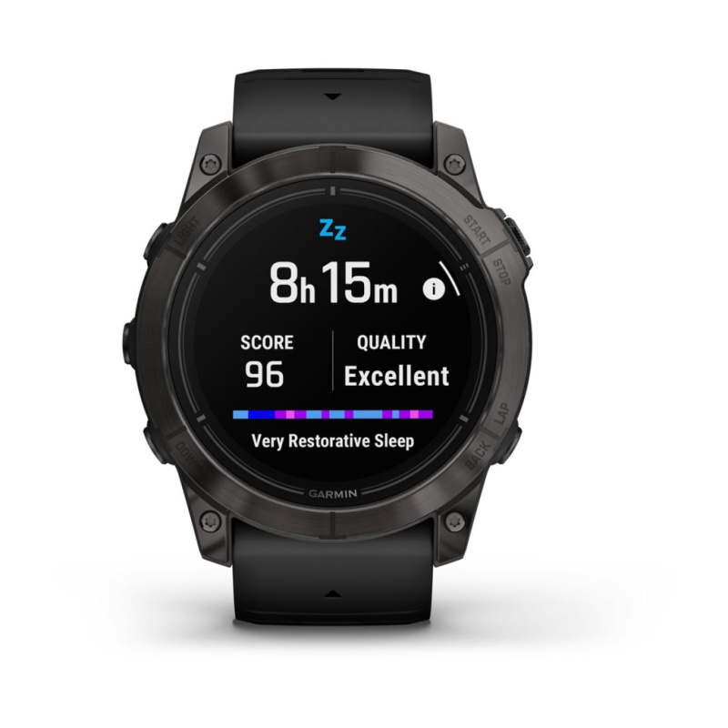 Garmin Epix Pro (Gen 2) - 51 мм SAPPHIRE | Carbon Grey DLC Titanium with Black Band