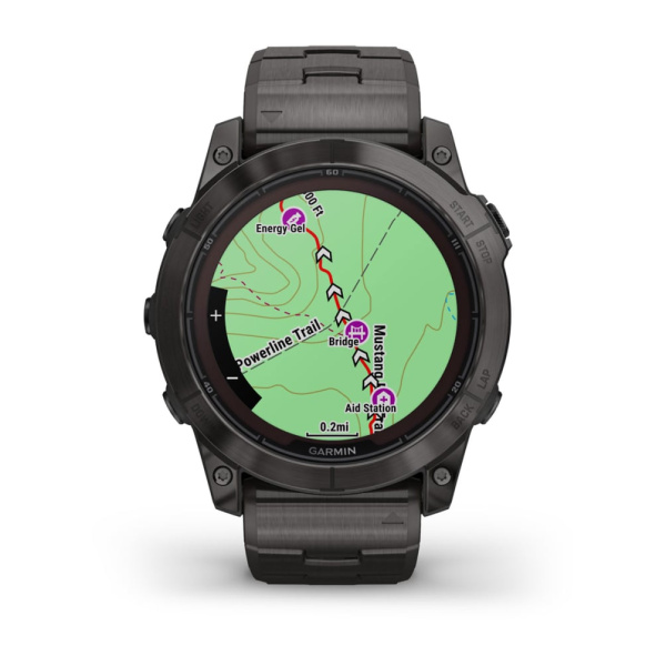 Garmin fenix 7X Pro Sapphire Solar Edition Титановый угольно-серый корпус с DLC-покрытием и титановым браслетом 010-02778-30 от прозводителя Garmin