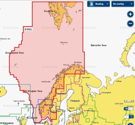 Карта Navionics+ 49XG Норвегия 49XG от прозводителя Navionics