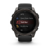 Garmin Fenix 8 - 51 мм AMOLED | Carbon grey DLC with Black/pebble grey silicone band