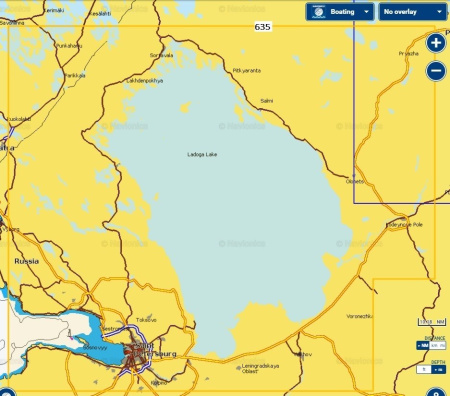 Карты Navionics Small 5G635S2 Ладожское озеро 5G635S2 от прозводителя Navionics