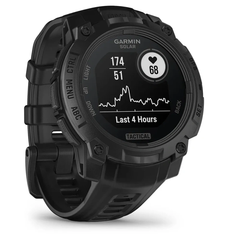 Garmin Instinct 3 - 45 мм SOLAR | Tactical | Black with Black Band