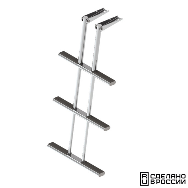 Трап дайверский телескопический складной, 3 серых ступени (ширина 450 мм.) 040181GT от прозводителя Техномарин