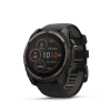 Garmin Fenix 8 - 51 мм SOLAR | SAPPHIRE | Carbon grey DLC titanium with Black/pebble grey silicone band