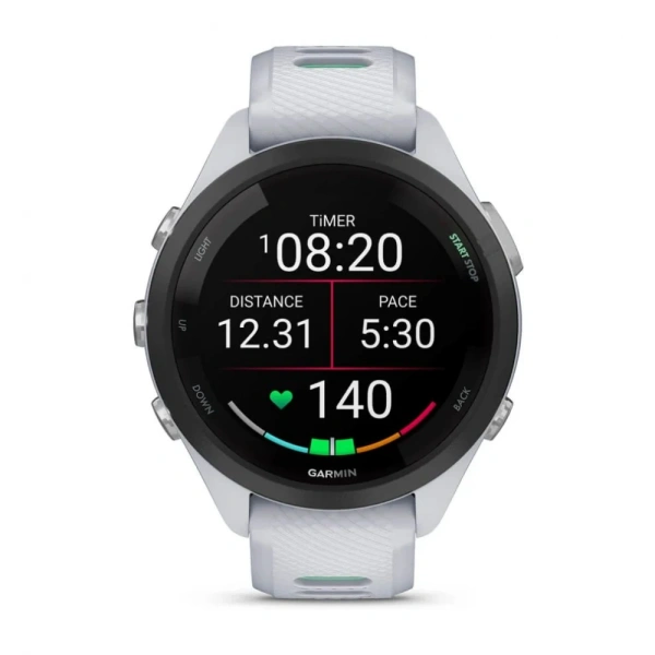 GARMIN FORERUNNER 265S, Black Bezel with Whitestone Case and Whitestone/Neo Tropic Silicone Band 010-02810-54 от прозводителя Garmin