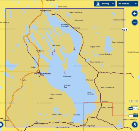 Карты Navionics Small 5G634S2 Онежское озеро 5G634S2 от прозводителя Navionics