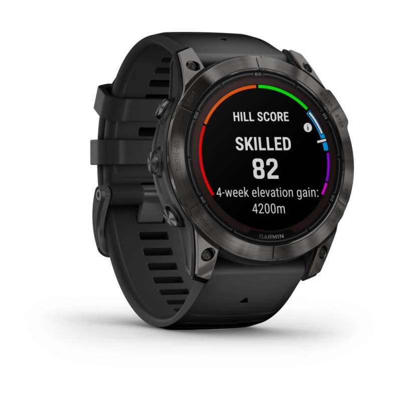 Garmin Fenix 7x Pro - 51 мм SOLAR | SAPPHIRE | Carbon Grey DLC Titanium with Black Band