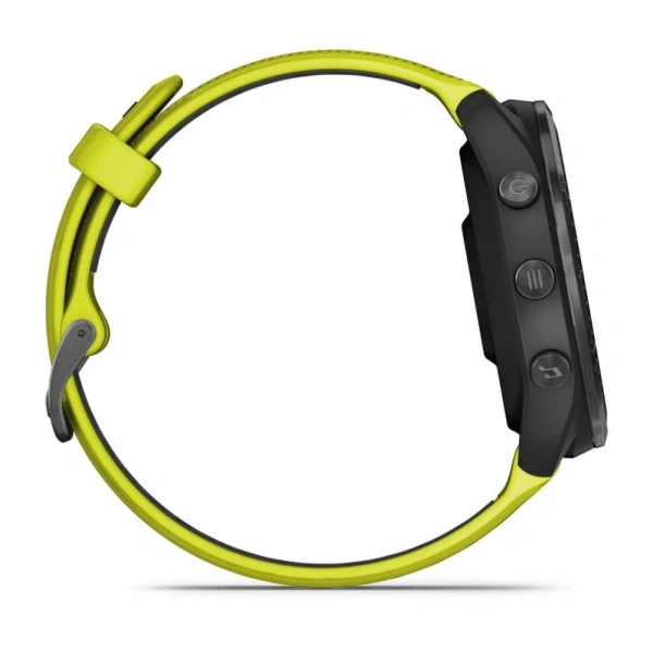 GARMIN FORERUNNER 965, Carbon Grey DLC Titanium Bezel with Black Case and Amp Yellow/Black Silicone Band  010-02809-82 010-02809-82 от прозводителя Garmin