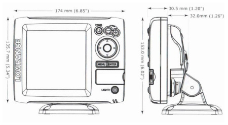 Lowrance HOOK-5x Mid/High/DownScan™