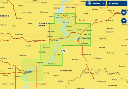 Карты Navionics Small 5G628S2 Ульяновск - Саратов 5G628S2 от прозводителя Navionics