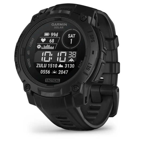 GARMIN Instinct 3 – 45 mm, Solar, Tactical Black with Black Band 010-02934-50 010-02934-50 от прозводителя Garmin