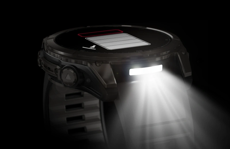 Garmin Fenix 8 - 51 мм AMOLED | SAPPHIRE | Carbon grey DLC with Black/pebble grey silicone band